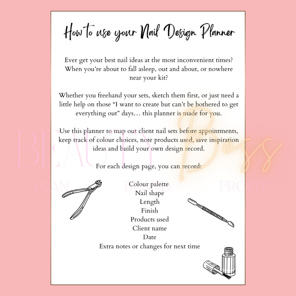Nail Design Planner